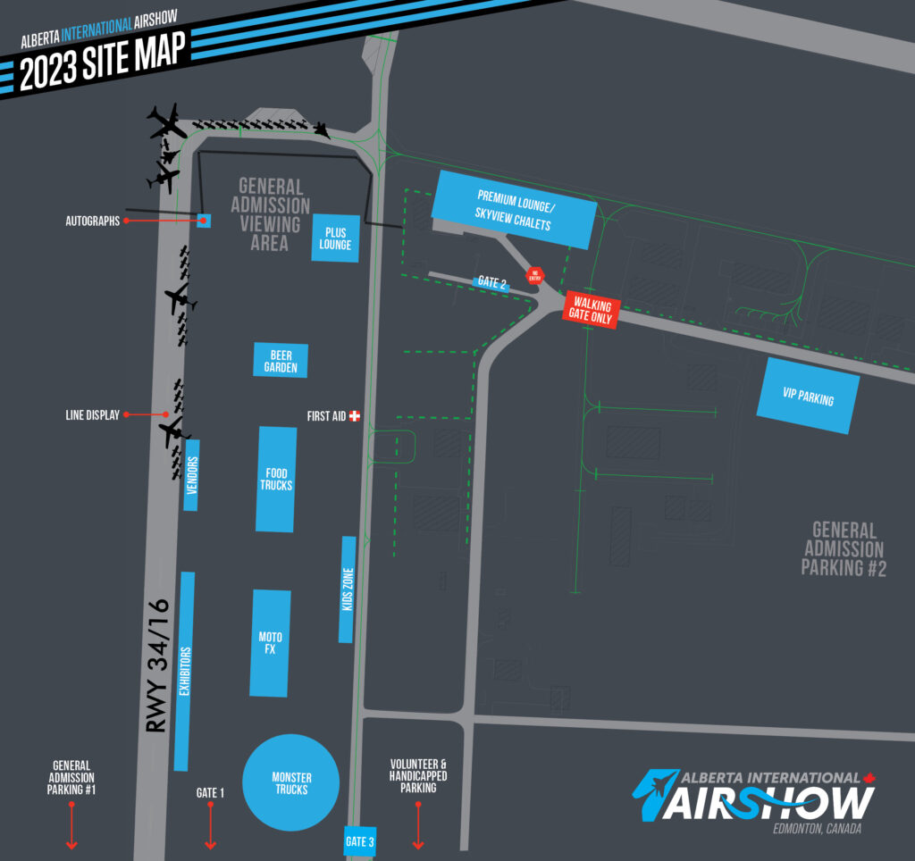 Location & Parking Alberta International Airshow Flying by August